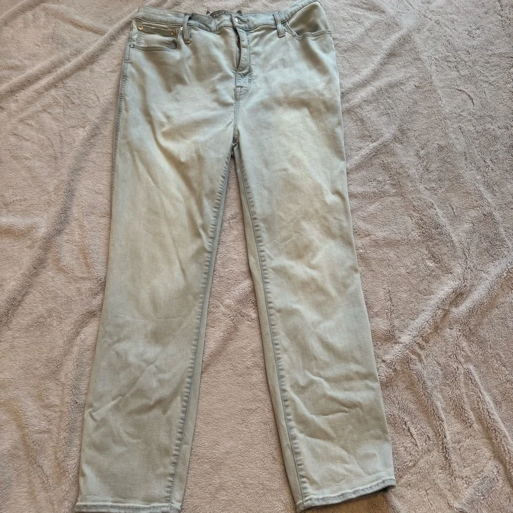 J Crew Point Sur Women's Light Blue Stretchy‎ Jeans Size 34